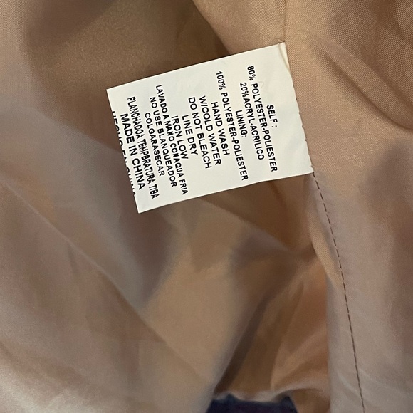 NWT Medium Pink Blue Cream &merci En Merci Plaid Shacket Jacket - Picture 6 of 6